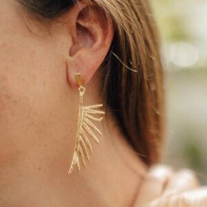 Chic Gold Wing Earrings
